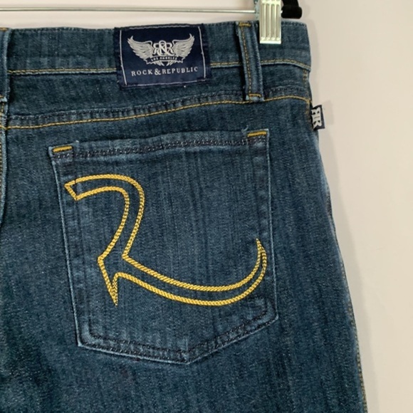 Rock & Republic Blue Straight Kasandra Jeans - Picture 9 of 11